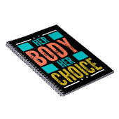 彼女の体彼女の選択Prochoice男性のサポート ノートブック (右側)