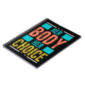彼女の体彼女の選択Prochoice男性のサポート ノートブック (左側)