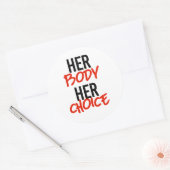 彼女の体 ラウンドシール (封筒)