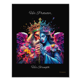 彼女の保護者と彼の強さ フォトプリント           