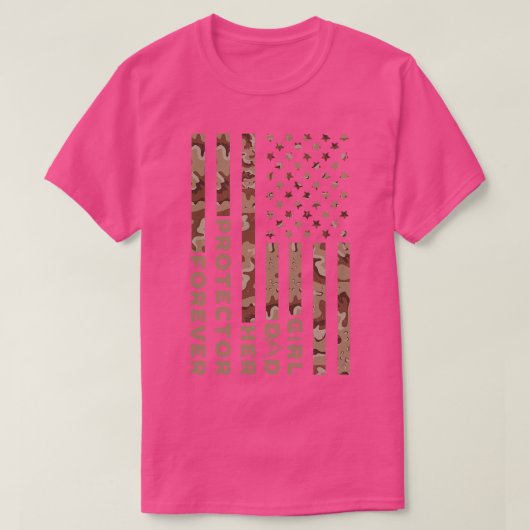 彼女の保護者永遠おもしろいに父の日カモウフラ Tシャツ (デザイン正面)