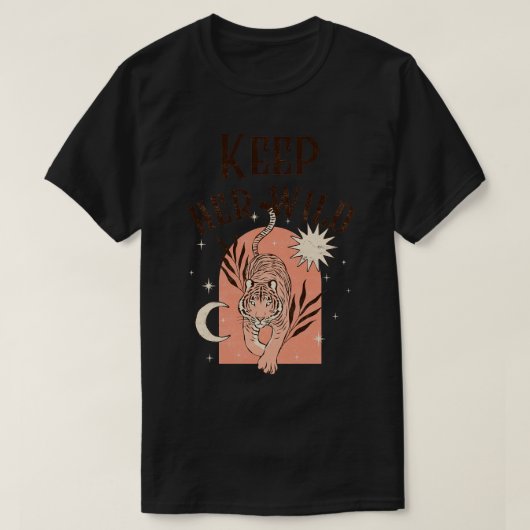 彼女の保野生の虎ボホボヘミアン1 Tシャツ (デザイン正面)