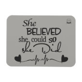 彼女の信じ冷蔵庫用マグネット マグネット (横)