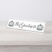 「彼女の偉大さ」 デスクネームプレート (正面)