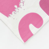 彼女の偉大なダン犬のオーナーを愛する少女 フリースブランケット (角)