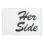 彼女の側は彼の側の結笑わされる婚 枕カバー (正面左)