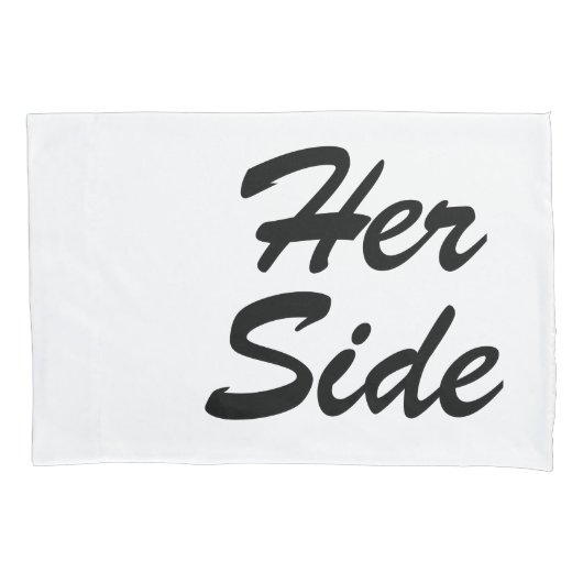 彼女の側は彼の側の結笑わされる婚 枕カバー (正面左)