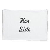彼女の側は彼の側をリバーシブル 枕カバー (裏面-左)