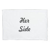 彼女の側は彼の側をリバーシブル 枕カバー (正面左)