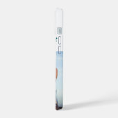 彼女の写真 緑のタイポグラフィー iPhone 15ケース (左側面)