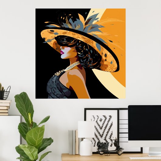 彼女の冠#1 ポスター (ホームオフィス)