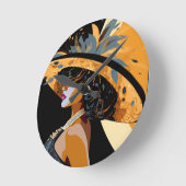 彼女の冠#1 ラウンド壁時計 (傾斜)