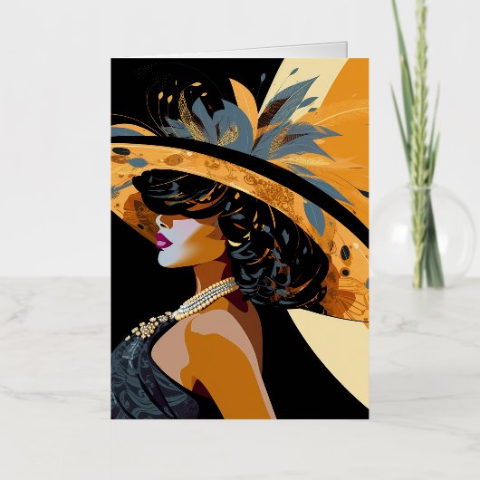 彼女の冠#1 箔グリーティングカード (正面)