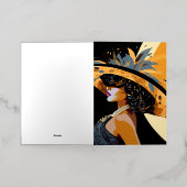 彼女の冠#1 箔グリーティングカード (外側レイダウン)