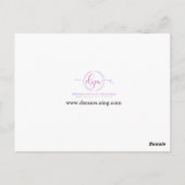 彼女の冠#2 ポストカード (裏面)