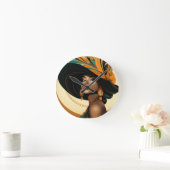 彼女の冠#2 ラウンド壁時計 (ホーム)