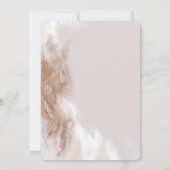 彼女の初めての聖体拝領のためのゴールドウォーターカラークロス 招待状 (裏面)