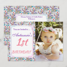 彼女の初めての誕生日招待状