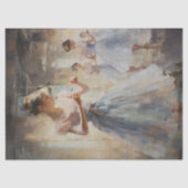 彼女の動きを練習するバレリーナ減退 薄葉紙 (正面)