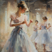 彼女の動きを練習するバレリーナ減退 薄葉紙