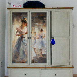 彼女の動きを練習するバレリーナ減退 薄葉紙