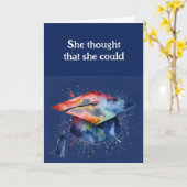 彼女の卒業おめでとう カード (黄色い花)