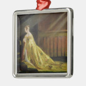 彼女の即位ローブのビクトリア、1838年女王(油o メタルオーナメント (左)