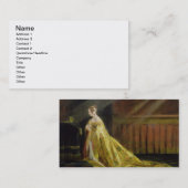 彼女の即位ローブのビクトリア、1838年女王(油o 名刺 (正面/裏面)