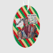 彼女の友達サシーのための面白いクリスマスオーナメント オーナメント (正面)