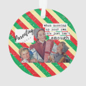 彼女の友達サシーのための面白いクリスマスオーナメント オーナメント (裏面)