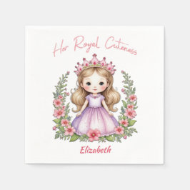 彼女の可愛王室のいプリンセスピンク スタンダードカクテルナプキン