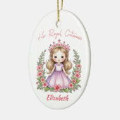 彼女の可愛王室のいプリンセスピンク セラミックオーナメント (左)