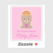彼女の可愛王室のさ | 可愛おもしろいいパーソナライズされたベビー シール (シート)