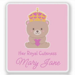 彼女の可愛王室のさ | 可愛おもしろいいパーソナライズされたベビー シール