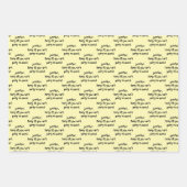 彼女の名前であなたの言葉誕生日ギフトラッピングパ ラッピングペーパーシート (正面3)