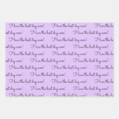 彼女の名前であなたの言葉誕生日ギフトラッピングパ ラッピングペーパーシート (正面2)