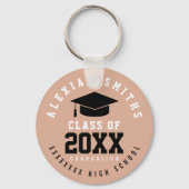 彼女の名前とクラス年とグラッドキーチェーン キーホルダー (裏面)