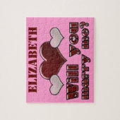 彼女の名前を結婚します私とパズル加えて下さい ジグソーパズル (縦)