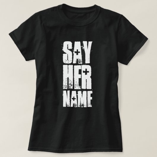彼女の名前を言う Tシャツ (デザイン正面)