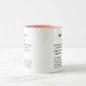彼女の名前辞書の定義Two-Toneコーヒーマグ ツートーンマグカップ (中央)