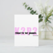 彼女の喜びの商品のために肋骨で補強されるK2P2 ポストカード (スタンド正面)