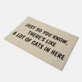 彼女の多くの猫のようであることをちょうどそう知っています ドアマット (アングル)