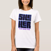 彼女の大きはっきりしたさ Tシャツ (正面)