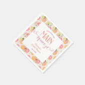 彼女の大切な人との結婚前のお祝い スタンダードカクテルナプキン (角)