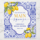 彼女の大切な人との結婚前のお祝い ワインラベル (シングルラベル)