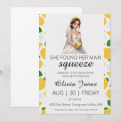 彼女の大切な人との結婚前のお祝い 招待状 (正面/裏面)