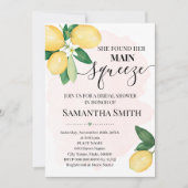 彼女の大切な人とレモンの結婚前お茶会を見つけた 招待状 (正面)