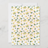 彼女の大切な人とレモンの結婚前お茶会を見つけた 招待状 (裏面)