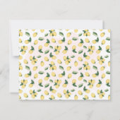 彼女の大切な人と一緒にレモン封筒カードを見つけた 招待状 (裏面)