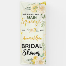 彼女の大切な人を見つけた エレガントな ブライダルシャワーバナー